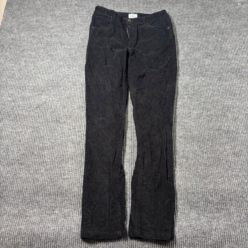 Class Club Modern Fit Black Corduroy Pants Size 18 Boys Womens XS Small